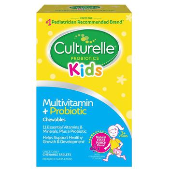 商品Culturelle | 儿童益生菌综合维生素咀嚼片 水果味,商家Walgreens,价格¥180图片