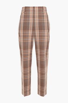 Joseph | Mayfield-Madras checked woven straight-leg pants商品图片,2.9折