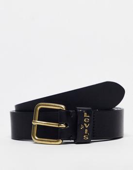 Levi's | Levi's Calypso leather belt in black商品图片,8折×额外9.5折, 额外九五折