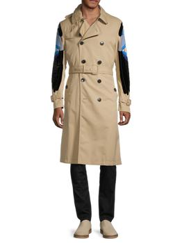 了解valentino, Valentino | Regular-Fit Patchwork Trench Coat商品图片 2.5折