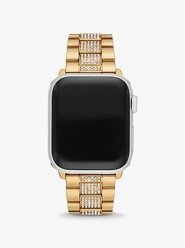 Michael Kors | Pavé Gold-Tone Strap For Apple Watch®,商家Michael Kors,价格¥1305