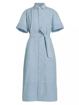 Ralph Lauren | Chambray Midi-Shirtdress,商家Saks Fifth Avenue,价格¥1009