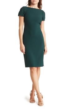 Vince Camuto, Vince Camuto | Stretch Cotton Scuba Body-Con Dress商品图片 3.5折