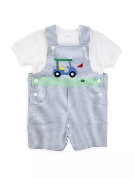 商品Baby Boy's 2-Piece T-Shirt & Golf Cart Seersucker Shortalls图片