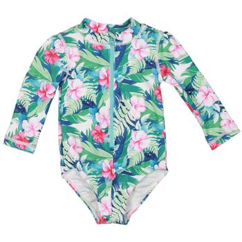 商品Tommy Bahama Botanical Long Sleeve One-Piece Swimsuit,商家BHFO,价格¥132图片