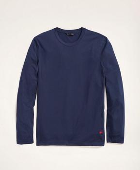 Brooks Brothers | Supima® Cotton Long-Sleeve Logo T-Shirt商品图片,8.2折