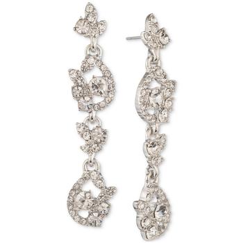 纪梵希耳环海淘, Givenchy | Crystal Cluster Linear Drop Earrings商品图片 