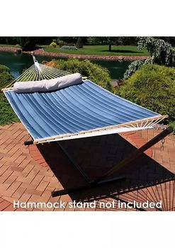 Sunnydaze Decor | Large Quilted Hammock with Spreader Bars and Pillow - Tidal Wave,商家Belk,价格¥784