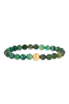 商品Stephen Oliver | 18K Matte Gold Multi Jade Bracelet,商家Premium Outlets,价格¥1514图片