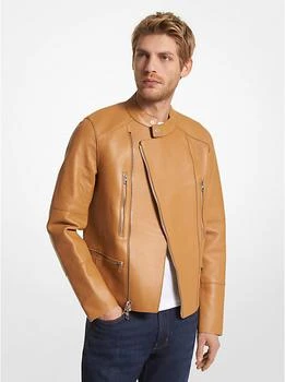 推荐Nappa Leather Moto Jacket商品