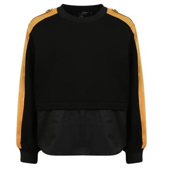 推荐Black & Tan Leather Sweatshirt商品