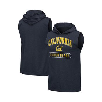 Colosseum | Men's Heathered Navy Cal Bears Varsity Hoodie Tank Top商品图片,7.9折