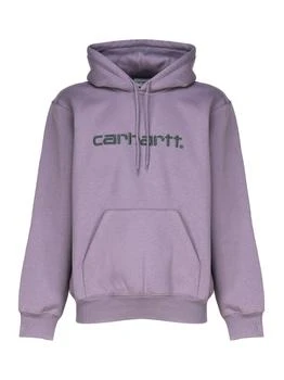 Carhartt WIP | Carhartt WIP Logo Embroidered Drawstring Hoodie 7.2折