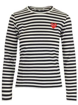 推荐Comme des Garçons Play Striped Long-Sleeved T-Shirt��商品