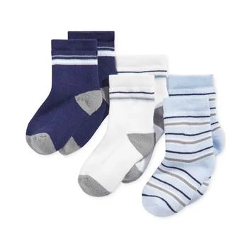 推荐Baby Boys Striped Crew Socks, Pack of 3, Created for Macy's商品