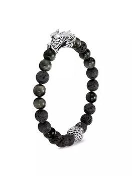 John Hardy | Legends Collection Sapphire, Volcanic Stone & Sterling Silver Naga Dragon Bracelet,商家Saks Fifth Avenue,价格¥5544