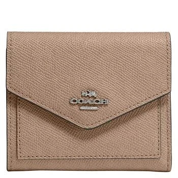 Coach | Ladies Leather Compact Trifold Wallet - Taupe,商家Jomashop,价格¥771