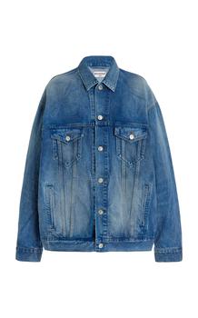 巴黎世家牛仔外套正品, Balenciaga | Balenciaga - Women's Oversized Denim Jacket - Blue - Moda Operandi商品图片 