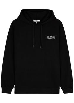推荐Software logo hooded cotton-blend sweatshirt商品