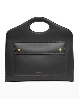 美国burberry tote, Burberry | Pocket Calfskin Medium Tote Bag商品图片 