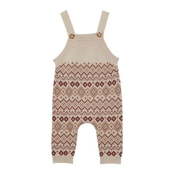 Baby Boys and Baby Girls Cleo Jacquard Knit Sleeveless Dungaree Overalls,价格$30.15