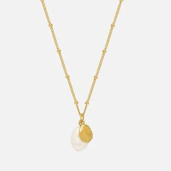 ESTELLA BARTLETT | Estella Bartlett Gold-Plated Textured Coin and Pearl Charm Necklace 6折, 独家减免邮费