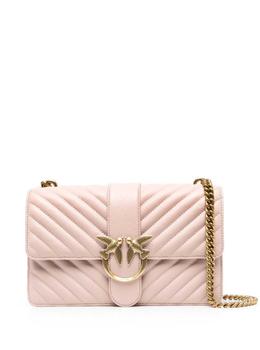 推荐Love Classic  Pink Chevron Leather Crossbody Bag Pinko Woman商品