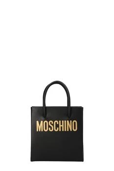 推荐Black/Gold Logo Calfskin Mini Handbag商品