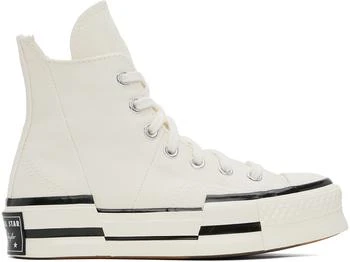 Converse | 灰白色 Chuck 70 Plus 高帮运动鞋 