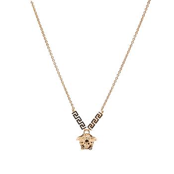 范思哲项链正品, Versace | Versace Greek Band Medusa Head Necklace商品图片 7折