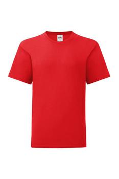 推荐Fruit Of The Loom Childrens/Kids Iconic T-Shirt (Red)商品
