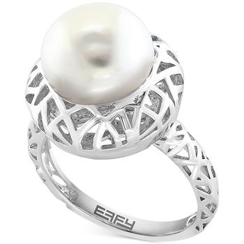 商品Effy | EFFY® Cultured Freshwater Pearl (12mm) Ring in Sterling Silver,商家Macy's,价格¥1009图片