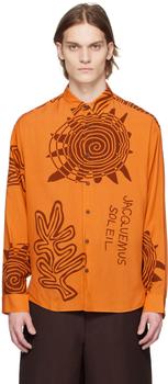商品Jacquemus | Orange Le Raphia 'La Chemise Simon' Shirt,商家SSENSE,价格¥2277图片