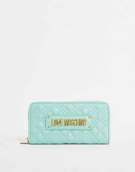 推荐Love Moschino quilted purse in mint商品