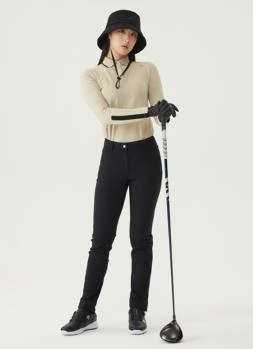 DESCENTE | 高尔夫系列女性修身版型长裤舒适时尚 DO32WFPT91-BLKG,商家Brilliant Fashion,价格¥862