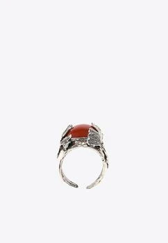 Axum Jewelry | Stone-Detail Silver-Tone Ring,商家Thahab,价格¥365