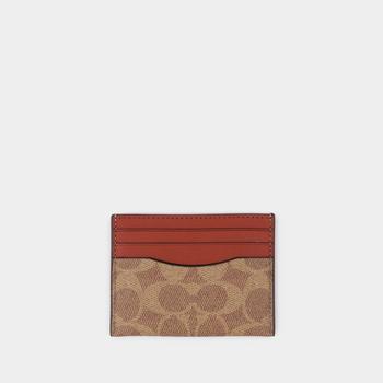 coach山茶花男包, Coach | Flat Card Case In Signature商品图片 