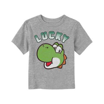 推荐Toddler's Super Mario St. Patrick's Day Lucky Yoshi  Toddler T-Shirt商品