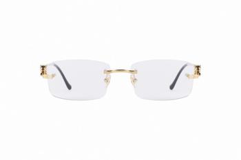 卡地亚眼镜图片, Cartier | Cartier Rimless Square Glasses商品图片 7.6折