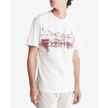 Calvin Klein | Men's Short-Sleeve NYC Skyline Graphic T-Shirt商品图片,4.9折