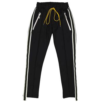 product Rhude Black / Green Side-striped Track Pants image