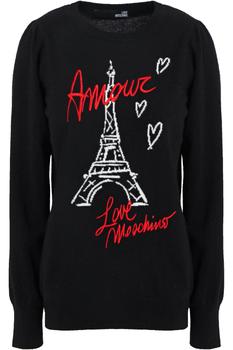 推荐Embroidered intarsia wool-blend sweater商品