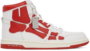 AMIRI | White & Red Skel Top Hi Sneakers商品图片,独家减免邮费