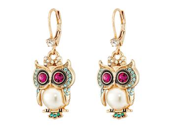 商品Pearl Critters Owl Drop Earrings图片