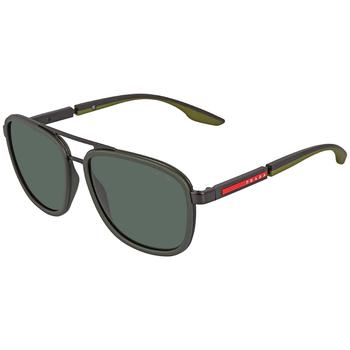 Prada | Dark Green Aviator Mens Sunglasses PS 50XS 01P03I 60商品图片,4.1折