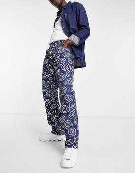 The Ragged Priest代购, The Ragged Priest | The Ragged Priest freddy printed jeans in blue商品图片 