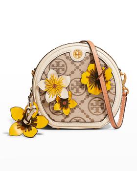 Tory Burch帆布鞋, Tory Burch | T Monogram Floral Moon Crossbody Bag商品图片 