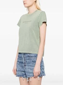 Alexander Wang | ALEXANDER WANG Women Bi-Color Acid Shrunken Embossed Logo Tee 5.5折