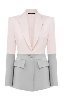 推荐Alex Perry - Alcott Two-Tone Satin Crepe Blazer Jacket - Multi - AU 4 - Moda Operandi商品