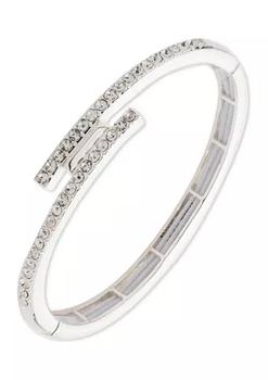 product Silver Tone Bangle Bracelet - Boxed image